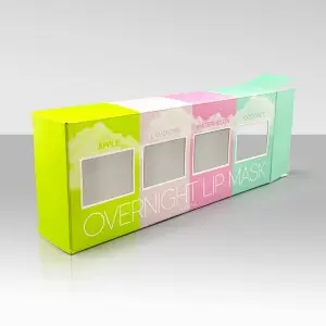 Eco-Friendly rectangle biscuit paper box cookie snack packaging box custom printing cereal box packaging with window